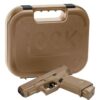 Glock 19X Crossover 9mm, 4.02" Barrel, Bronze Nitron Coyote, Interchangeable Backstrap, USA Made, 17rd