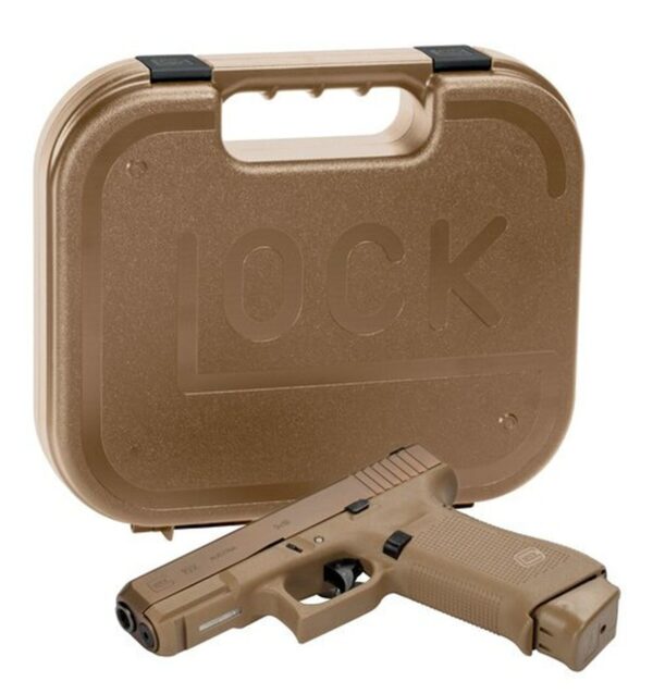 Glock 19X Crossover 9mm, 4.02" Barrel, Bronze Nitron Coyote, Interchangeable Backstrap, USA Made, 17rd