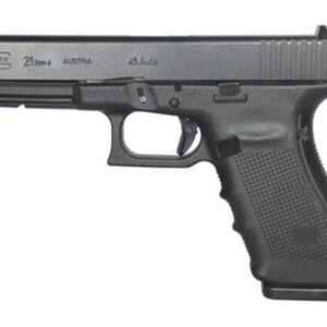 Glock G21 Gen4 .45 Auto 4.6 Inch Barrel Black Fixed Sights 10 Round Mag