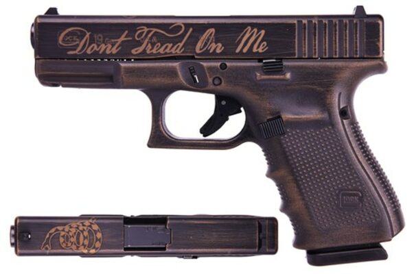 Glock 19 Gen 4 Don't Tread On Me Special Edition 9mm 4" Barrel Cerakote 3- 15rd Mags