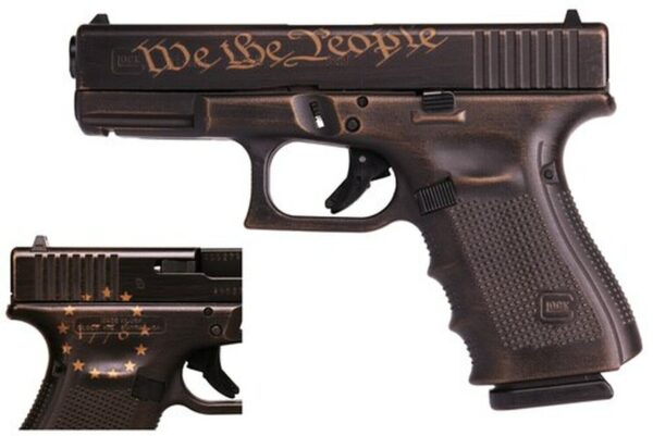 Glock 19 Gen 4 Preamble Special Edition We the People 1776 9mm, 3x15rd Mags