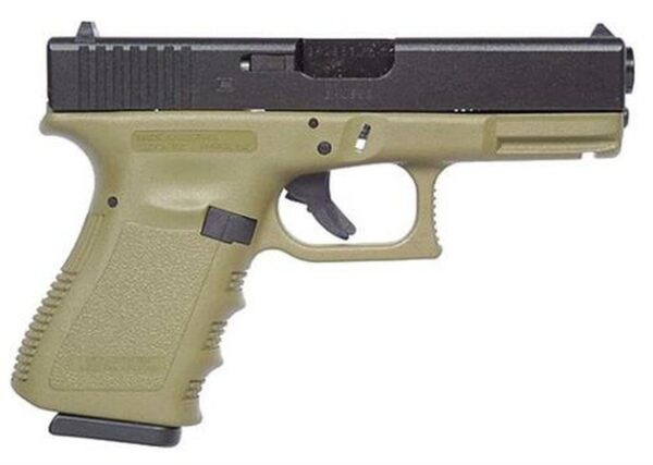 Glock 19 9mm, Fixed Sights, Olive Drab, 10rd Mags