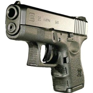 Glock, 26, Semi-automatic, Striker Fired, Sub-Compact, 9mm, 3.43", Black, 10Rd, 2 Mags, Fixed Sights, Polymer, Matte