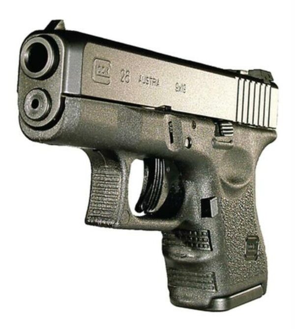 Glock, 26, Semi-automatic, Striker Fired, Sub-Compact, 9mm, 3.43", Black, 10Rd, 2 Mags, Fixed Sights, Polymer, Matte
