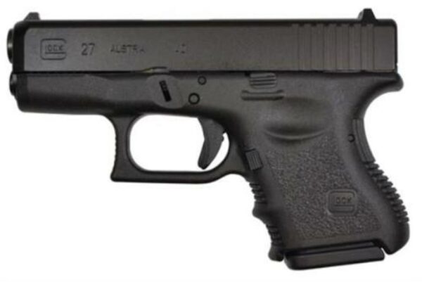 Glock G27 Standard 40 S&W 3.46" Barrel, FS Poly Grip/Frame Black, 9rd