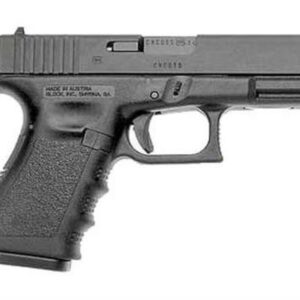 Glock, 23, Safe Action, Compact Size Pistol, 40S&W, 4.01" Barrel, Polymer Frame, Matte Finish, Fixed Sights, 13Rd, 2 Magazines, Glock OEM Rail, Right Hand
