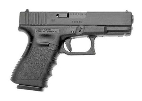 Glock, 23, Safe Action, Compact Size Pistol, 40S&W, 4.01" Barrel, Polymer Frame, Matte Finish, Fixed Sights, 13Rd, 2 Magazines, Glock OEM Rail, Right Hand
