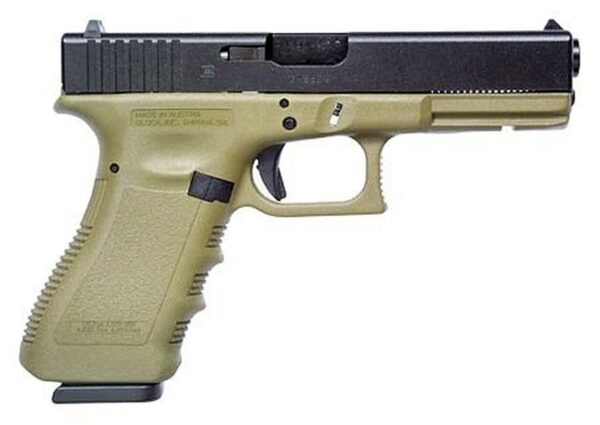 Glock 17 9mm, Fixed Sights, Olive Drab, 17rd Mags
