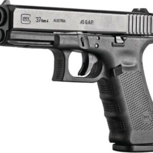 Glock G37 Gen4 .45 GAP, 4.6" Barrel, Black, Fixed Sights, 10rd