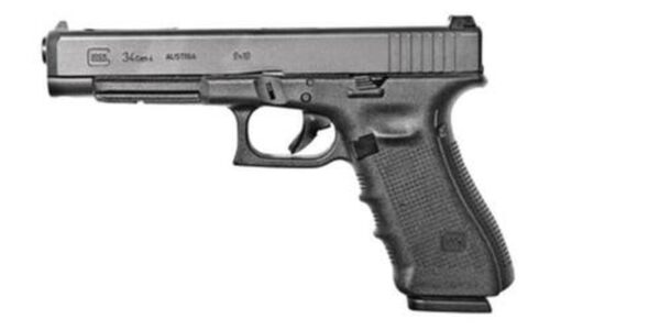 Glock G34 Gen4 Competition 9mm, 5.31" Barrel, Adj Sights, Black, 17rd Mags