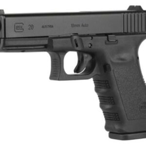 Glock G20 Gen4 10mm Auto 4.6" Barrel Black Fixed Sights 10rd Mag