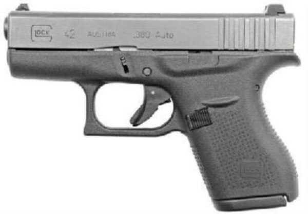 Glock G42 380 ACP 3.25" Barrel, Black, 6rd