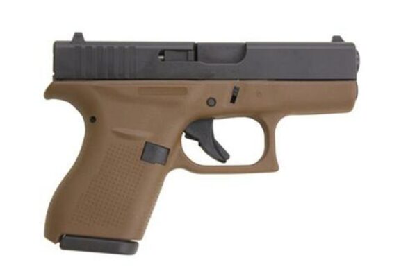 Glock G42 .380 ACP, 3.25" Barrel,Flat Dark Earth Frame, 6rd