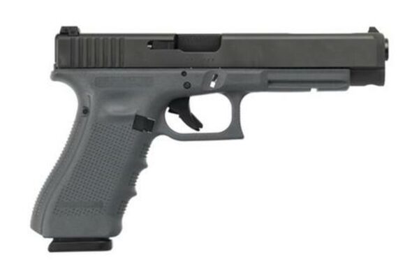 Glock G34 G4 9mm, 5.3", 17rd, Gray Frame, Black Slide