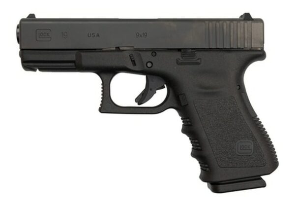 Glock 19 Gen3 USA Made 9mm, 4" Barrel, Black, 2 x 15rd Mag