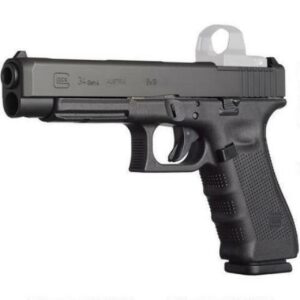 Glock, 34 Gen4, Competition, Modular Optic System, Striker Fired, Full Size, 9mm, 5.31" Barrel, Polymer Frame, Matte Finish, Adjustable Sights, 10Rd, 3 Magazines
