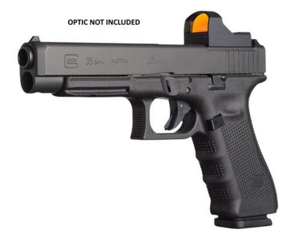 Glock, 35 Gen4, Competition, Modular Optic System, Striker Fired, Full Size, 40S&W, 5.31" Barrel, Polymer Frame, Matte Finish, Adjustable Sights, 15Rd, 3 Magazines