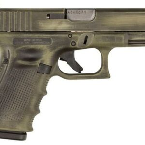 Glock G17 Gen4 Double 9mm, 4.48" Barrel ,OD Green Battleworn Finish, Interchangeable Grips, 17rd Mag