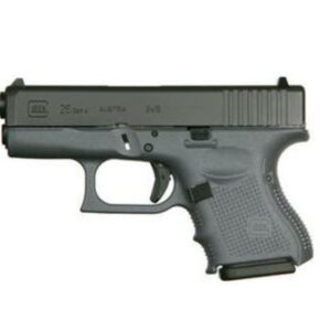 Glock G26 Gen4, 9mm, 3.46",, , Gray Frame, 10 rd