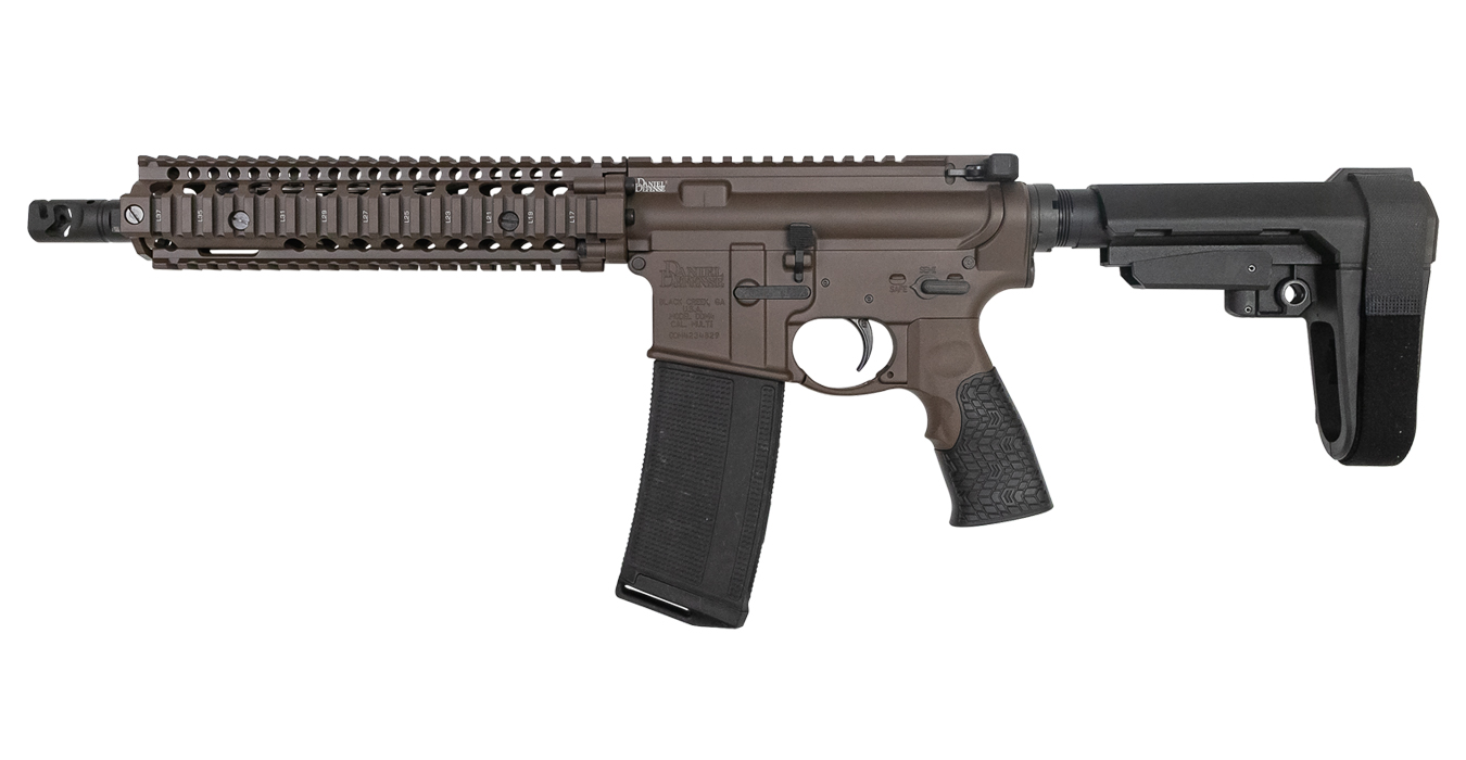 MK18 Mil-Spec 5.56mm AR Pistol with Geisselle SSA Trigger and FDE Coating - AR-15 Pistols | The Gun Shop