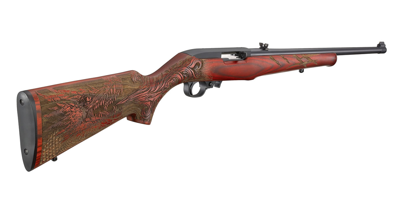 10/22 22LR Rimfire Rifle with Red Laminate Dragon Stock - Firearms | The Gun Shop