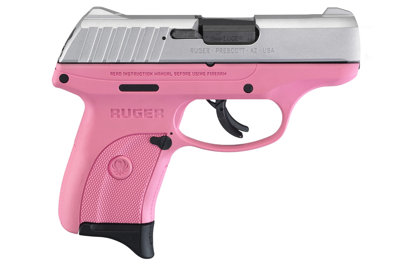 EC9s 9mm Striker-Fired Pistol with Pink Grip Frame and Aluminum Cerakote Slide - Firearms | The Gun Shop