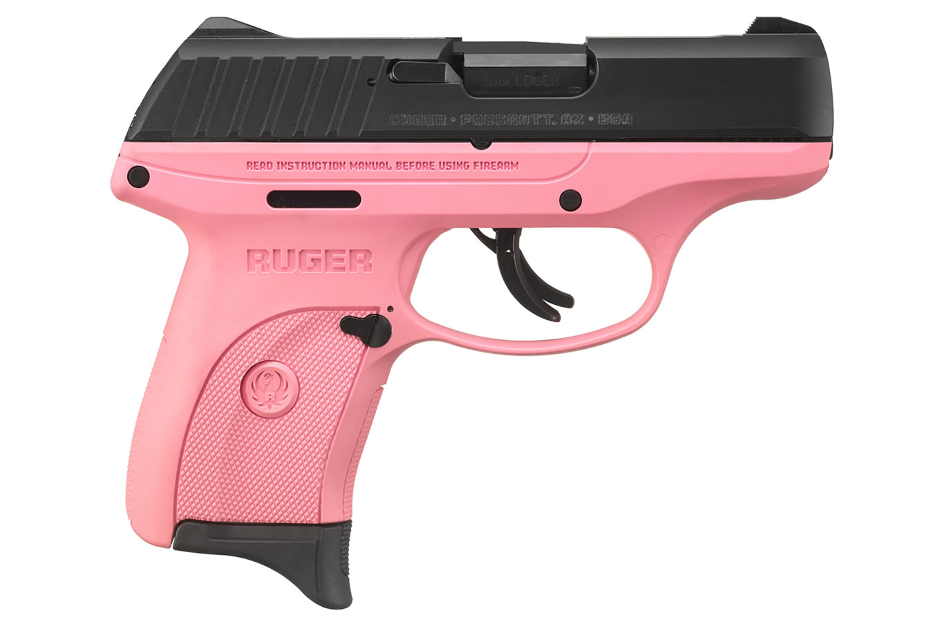 EC9s 9mm Striker-Fired Pistol with Pink Grip Frame and Black Slide - Firearms | The Gun Shop