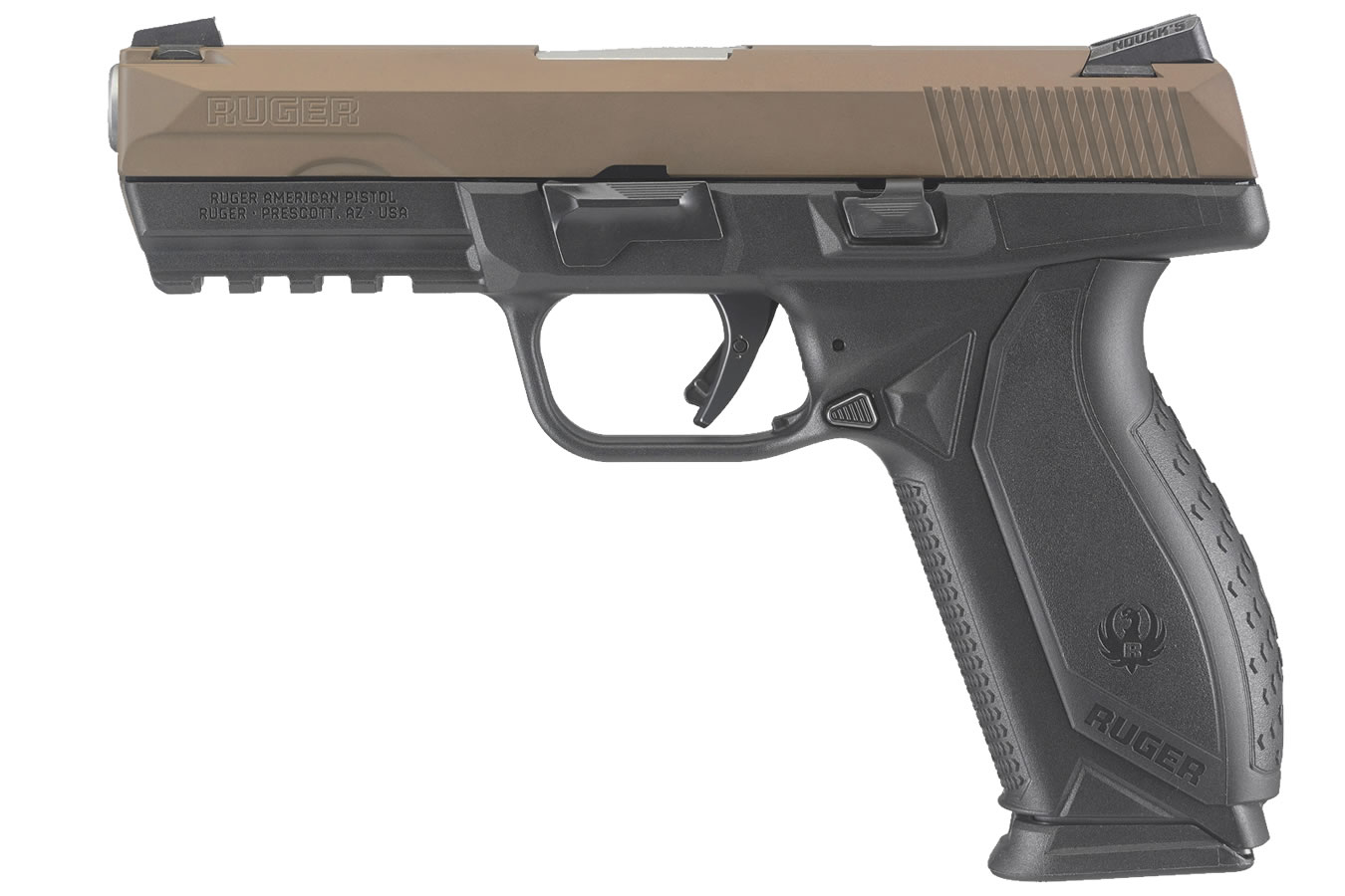 American Pistol 9mm with Brown Cerakote Slide - Firearms | The Gun Shop