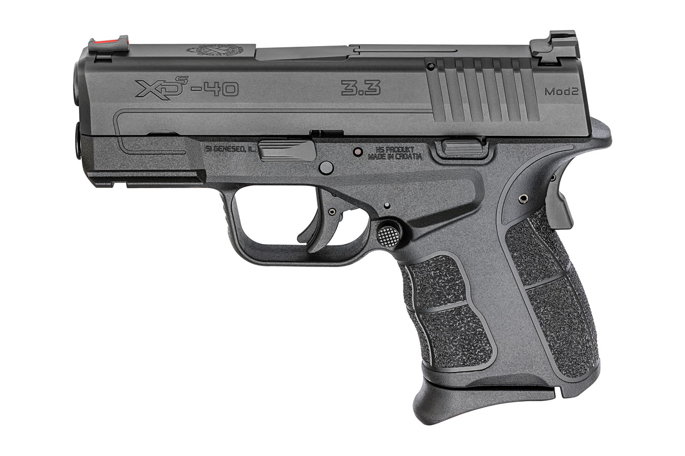 XDS Mod.2 40 S&W 3.3 Single Stack Pistol with Fiber Optic Front Sight - Firearms | The Gun Shop