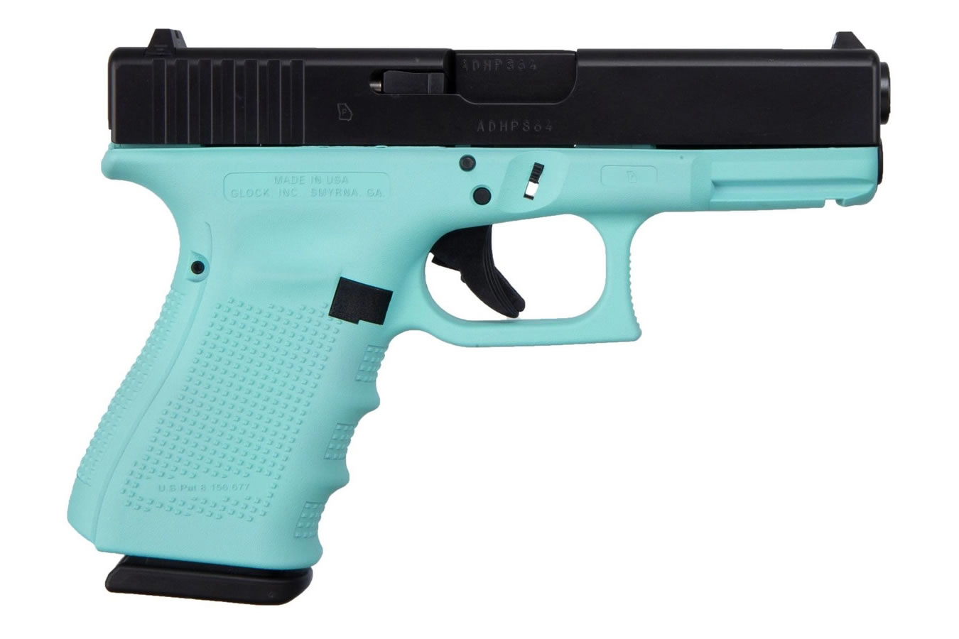 19 Gen4 9mm Pistol with Cerakote Robins Egg Blue Finish - Firearms | The Gun Shop
