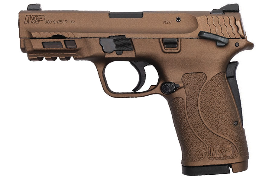 MP380 Shield EZ 380 ACP Pistol with Burnt Bronze Cerakote Finish and Thumb Safet - Firearms | The Gun Shop