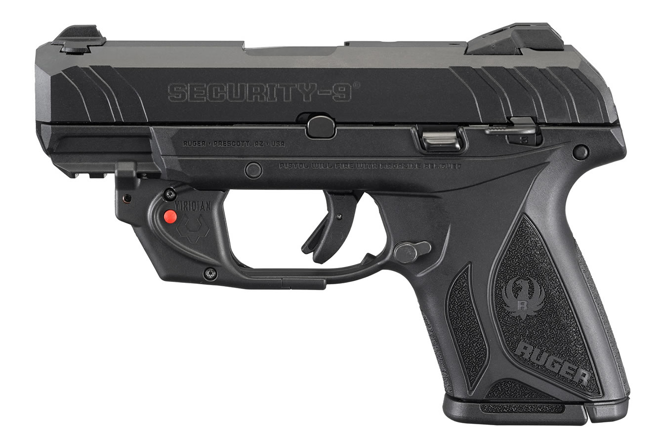 Security-9 9mm Compact Pistol with Viridian E-Series Laser - Firearms | The Gun Shop