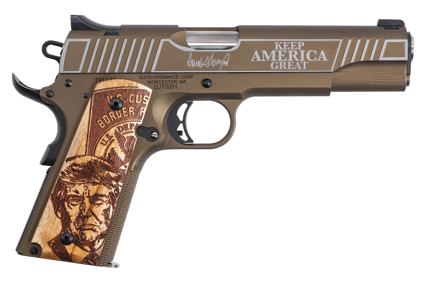 1911A1 45ACP Keep America Great Donald Trump Special Edition with Bronze Finish - Firearms | The Gun Shop