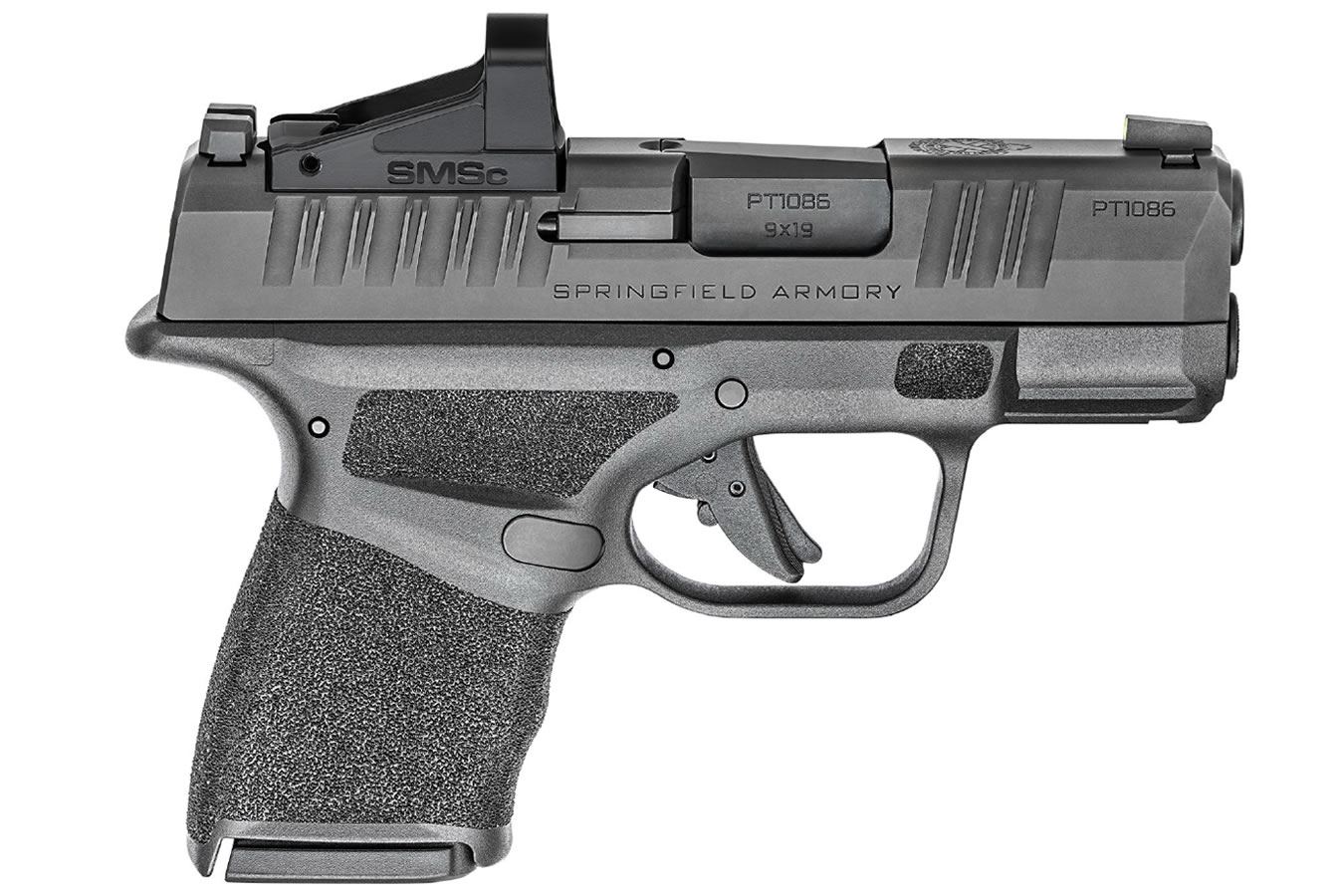 Hellcat 9mm Black Micro Compact Pistol with Shield SMSc Optic