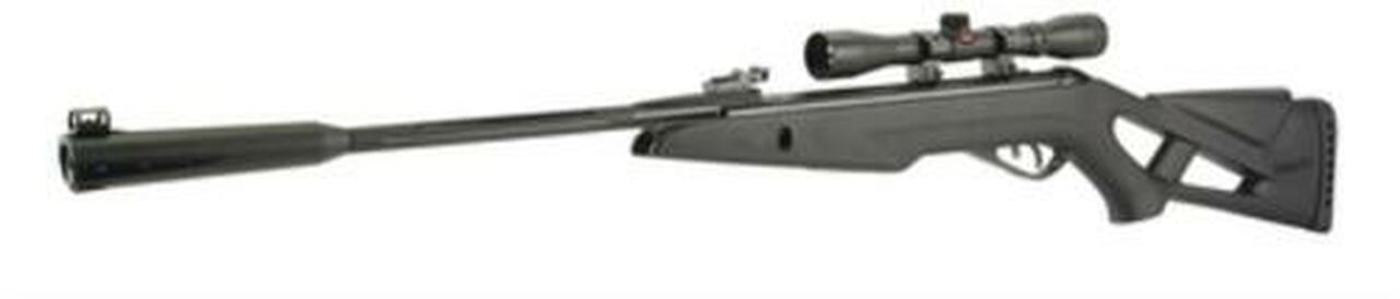 Gamo Silent Cat Air Rifle .177 Caliber, Blued Barrel, Black Synthetic Thumbhole Stock, 4x32mm Scope