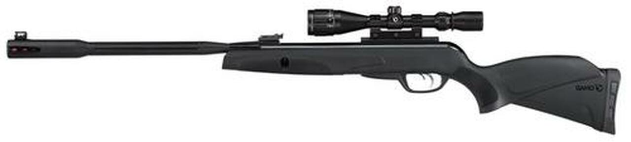 Gamo Whisper Fusion Pro Air Rifle .22 Pellet Break Open, Scope Black