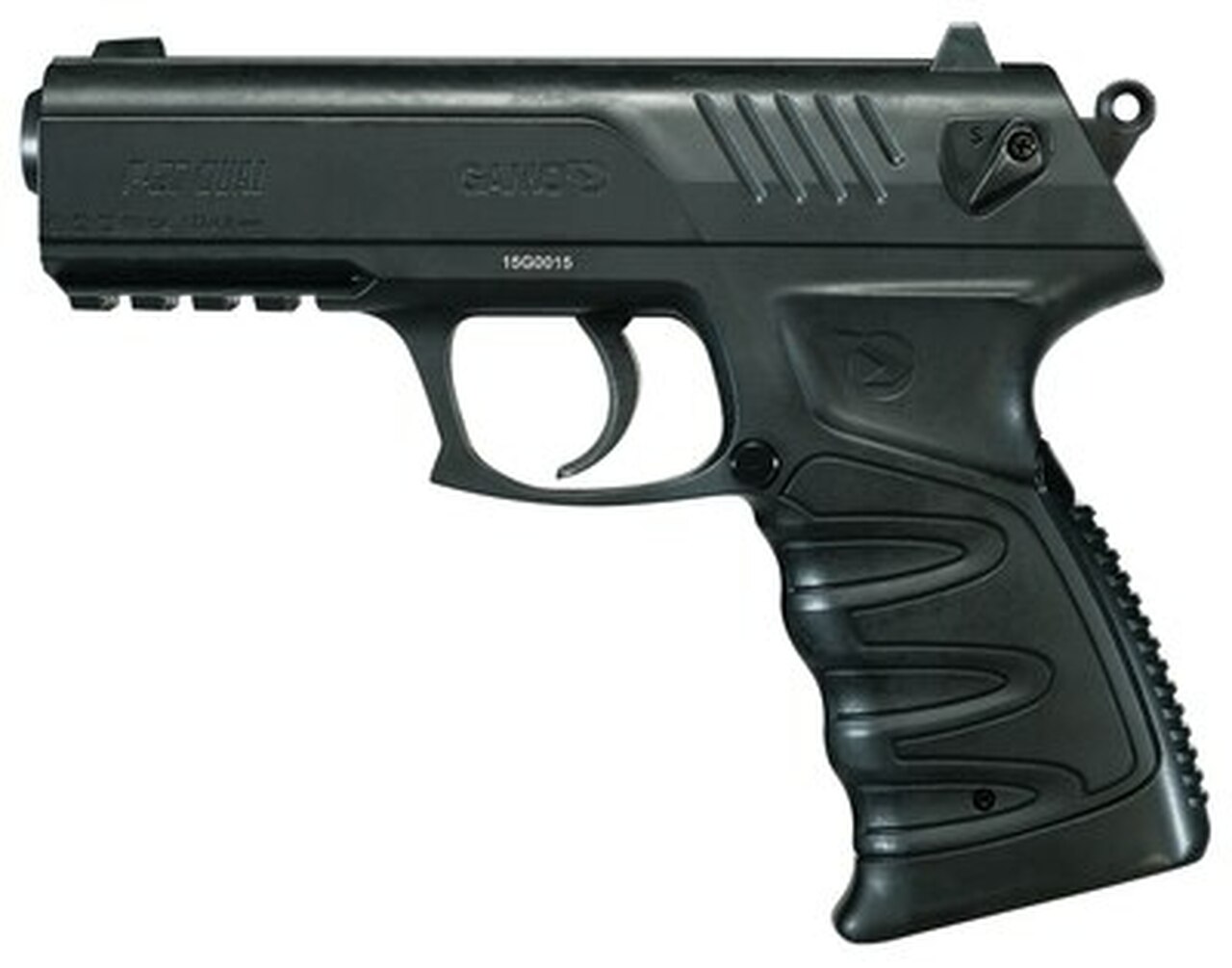 Gamo P-27 Dual Air Pistol, .177, Pellets Or BB's, CO2, Black, 16rd