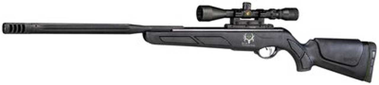 Gamo Bone Collector Maxxim Air Rifle, .22, Break Open, Black