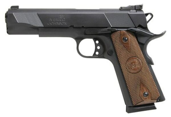 Iver Johnson 1911 Eagle, 45 ACP, 5", 8rd, Walnut Grips, Black