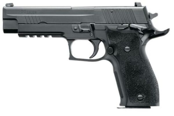 Sig P226 9MM 4.4In Nitron Black Da/Sa Siglite E2 Grip (2) 10Rd Steel MAG MA Compliant
