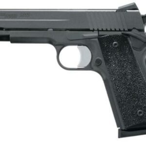 Sig 1911 45 ACP, 5" Barrel, XO Black SAO Contrast Sights Black Polymer Grip (2) 8RD Steel MAG