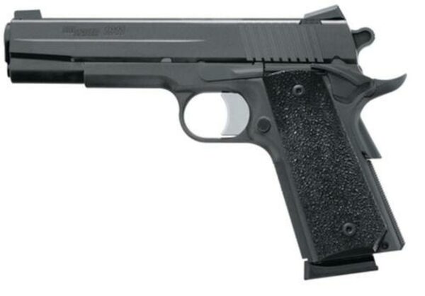Sig 1911 45 ACP, 5" Barrel, XO Black SAO Contrast Sights Black Polymer Grip (2) 8RD Steel MAG