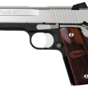 Sig 1911 45 ACP 4.2In C3 2-Tone SAO Contrast Sights Rosewood Grip (2) 7RD Steel MAG