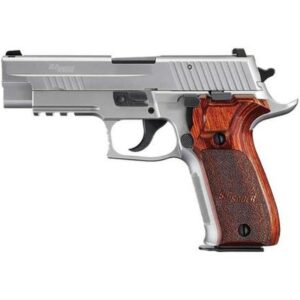 Sig P226 Stainless Elite, 9mm, 4.4", 10rd, SS, DA/SA, Siglite NS, Rosewood Grips