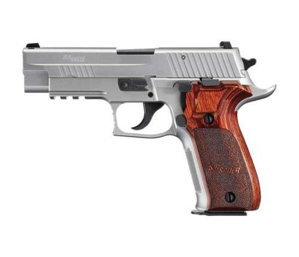 Sig P226 Stainless Elite, 9mm, 4.4", 10rd, SS, DA/SA, Siglite NS, Rosewood Grips
