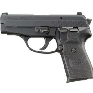 Sig P239 9MM 3.6In SAS Black Da/Sa Siglite Polymer Grip (2) 8RD Steel MAG Dehorned SRT