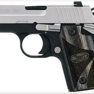 Sig P238 380 ACP 2.7In Blackwood 2-Tone SAO Blackwood Grip (1) 6RD Steel MAG