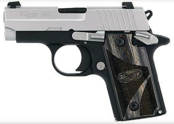 Sig P238 380 ACP 2.7In Blackwood 2-Tone SAO Blackwood Grip (1) 6RD Steel MAG
