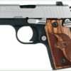 Sig P238 380 ACP 2.7In SAS 2-Tone SAO Siglite Walnut Grip (1) 6RD Steel MAG Dehorned SRT