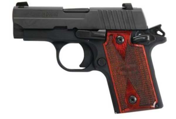 Sig P238 380 ACP 2.7In Rosewood Black SAO Siglite Rosewood Grip (1) 6RD Steel MAG MA Compliant